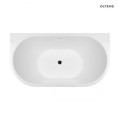 Oltens Delva wanna wolnostojąca przyścienna 150x70 cm akrylowa owalna biała  3
