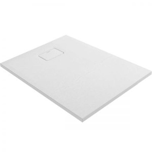 Oltens Bergytan brodzik prostokątny 100x80 cm RockSurface biały 