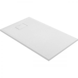 Oltens Bergytan brodzik prostokątny 120x70 cm RockSurface biały 