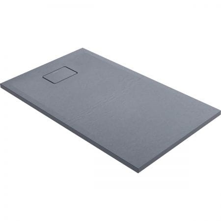 Oltens Bergytan brodzik prostokątny 120x70 cm RockSurface szary beton