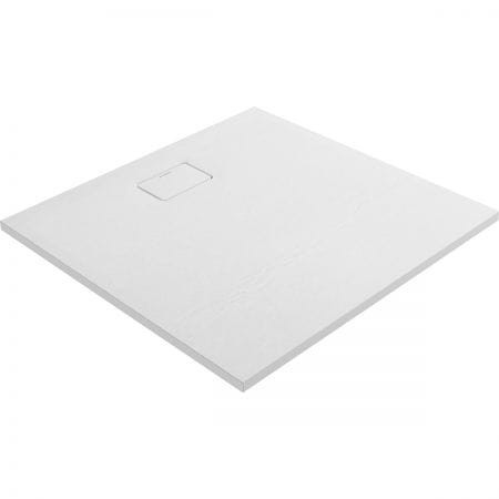 Oltens Bergytan brodzik kwadratowy 100x100 cm RockSurface biały