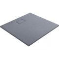 Oltens Bergytan brodzik kwadratowy 100x100 cm RockSurface szary beton