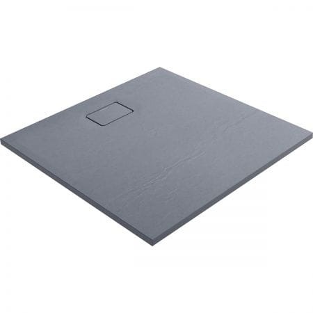 Oltens Bergytan brodzik kwadratowy 100x100 cm RockSurface szary beton