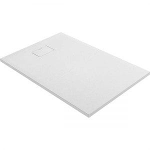 Oltens Bergytan brodzik prostokątny 120x80 cm RockSurface czarny mat 