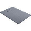 Oltens Bergytan brodzik prostokątny 120x80 cm RockSurface szary beton
