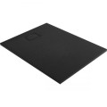Oltens Bergytan brodzik prostokątny 120x90 cm RockSurface czarny mat