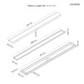 Oltens Langan 90 uniwersalny 2w1 odpływ prysznicowy liniowy 90 cm z kołnierzem 4