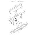 Oltens Langan 70 uniwersalny 2w1 odpływ prysznicowy liniowy 70 cm z kołnierzem czarny mat  6