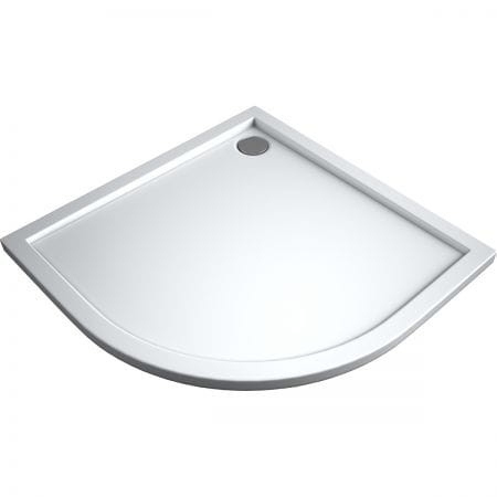 Oltens Superior brodzik półokragły 80x80 cm akrylowy biały