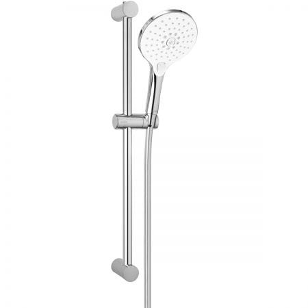 Oltens Saxan EasyClick Alling 60 zestaw prysznicowy chrom biały