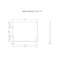 Oltens Vernal blat 60 cm naszafkowy szary mat  2