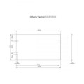 Oltens Vernal blat 80 cm naszafkowy szary mat  2
