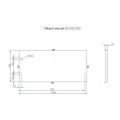 Oltens Vernal blat 100 cm naszafkowy biały połysk  2