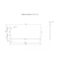 Oltens Vernal blat 100 cm naszafkowy grafit  2