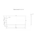 Oltens Vernal blat 100 cm naszafkowy szary mat  2