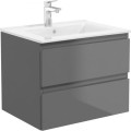 Oltens Vernal umywalka z szafką 60 cm grafit  3