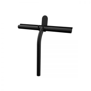 Oltens Glomma ściągaczka do wody z uchwytem czarny mat 