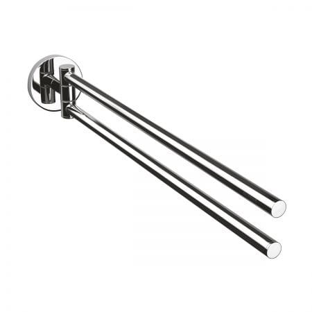 Oltens Gulfoss wieszak na ręcznik 38 cm dwuramienny ruchomy chrom