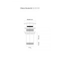 Oltens Rovde (S) korek do umywalki klik klak kwadratowy bez przelewu G 1 1/4 chrom  2