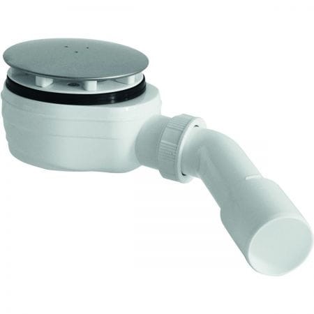 Oltens Pite Turbo syfon brodzikowy odpływ 90 mm plastikowy chrom