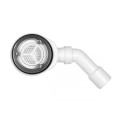 Oltens Pite Turbo syfon brodzikowy odpływ 90 mm bez pokrywy z metalową flanszą  4
