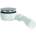 Oltens Pite Turbo Slim syfon brodzikowy odpływ 90 mm plastikowy niski chrom