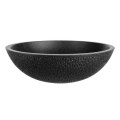 Laveo Amber umywalka granitowa nablatowa Czarna