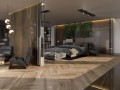 Płytka drewnopodobna Pamesa Rovere Chevron Brown 3