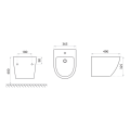 Lavita Sofi bidet wiszący gold/white 2