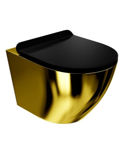 Lavita Miska wisząca wc Sofi Slim Gold/Black