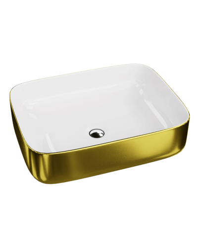 Lavita Umywalka nablatowa Galera Gold/White