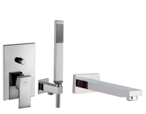 Paffoni Rubinetterie Zestaw wannowy podtynkowy z wylewką