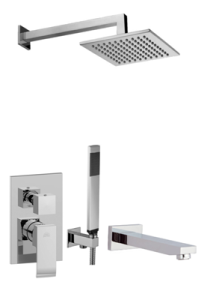 Paffoni Rubinetterie Zestaw wannowy podtynkowy z wylewką