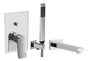 Paffoni Rubinetterie Zestaw wannowy podtynkowy z wylewką