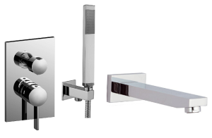 Paffoni Rubinetterie Zestaw wannowy podtynkowy z wylewką