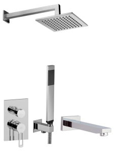 Paffoni Rubinetterie Zestaw wannowy podtynkowy z wylewką
