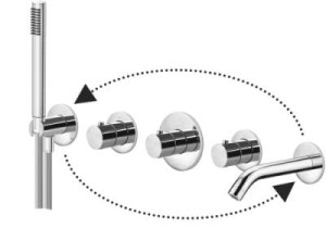 Paffoni Rubinetterie Bateria wannowa podtynkowa TERMOSTAT