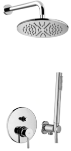 Paffoni Rubinetterie Zestaw natryskowy podtynkowy L-400mm fi-22,5cm