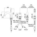 Paffoni Rubinetterie Bateria wannowa 3-otworowa 2