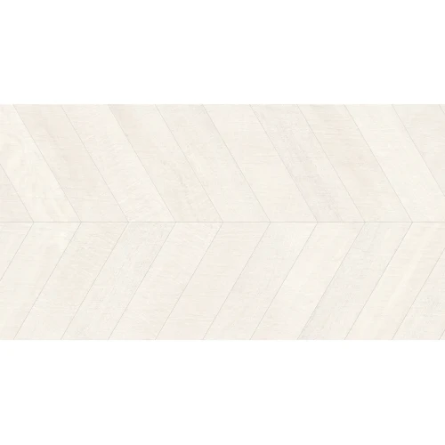 Płytka ścienna Ibero Chevron Artwood White 60x120 cm