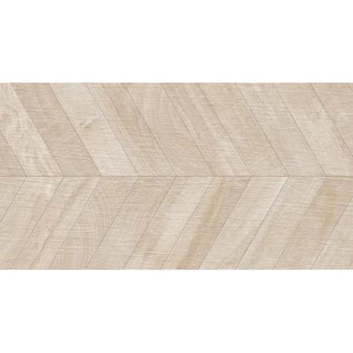Płytka ścienna Ibero Chevron Artwood Bone 60x120 cm