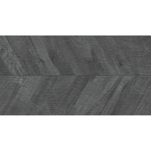 Płytka ścienna Ibero Chevron Artwood Black 60x120 cm