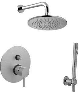 Paffoni Rubinetterie Zestaw natryskowy podtynkowy L-400mm fi-22,5cm