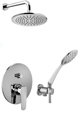 Paffoni Rubinetterie SLY Zestaw natryskowy podtynkowy L-400mm fi-22,5cm