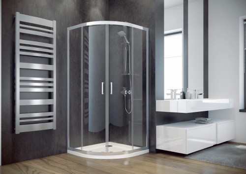 Kabina prysznicowa półokrągła Modern Besco 185  80 cm