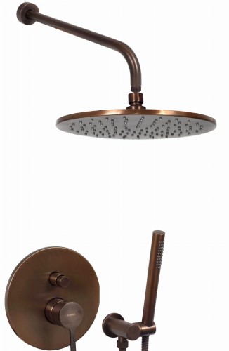 Emmevi Rubinetterie FILO Zestaw natryskowy podtynkowy L-200mm fi-25cm