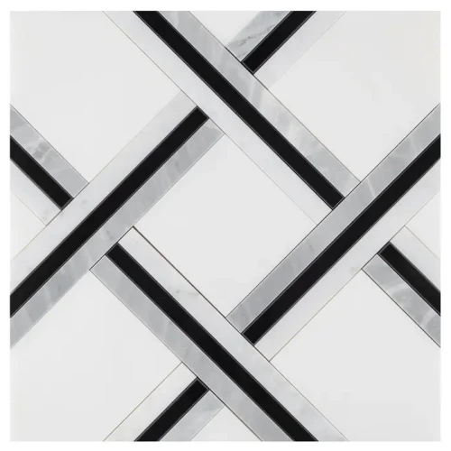 Mozaika Dunin Pure White Quadron