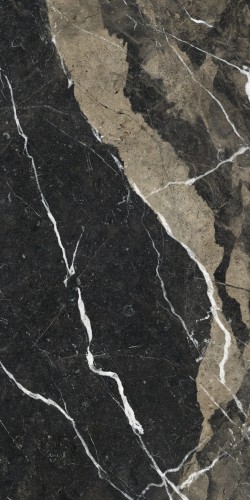 Gres Szkliwiony Na Podłogę 60x120cm black z żyłą mat rektyfikowana A4H110 Pierre 10