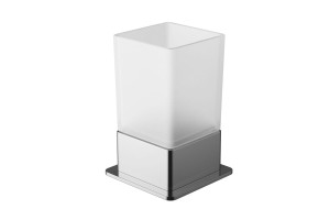 Riko Kubek Stojący Chrom-Szkło