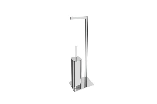 Riko Stojak Na Papier Ze Szczotką Chrom
